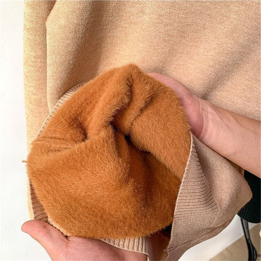 🎅 Sales 49% OFF🎁Winter fleece thick knitted bottoming shirt